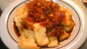 簡単 豆腐ステーキさくらエビソース