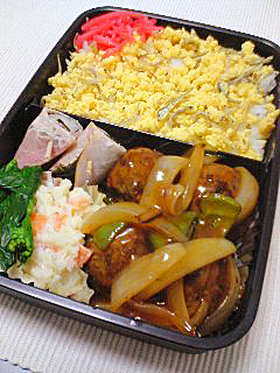お弁当に!肉団子の酢豚風