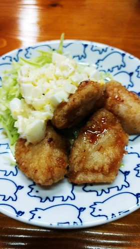 やわらか鶏ムネ肉の*カリカリチキン南蛮