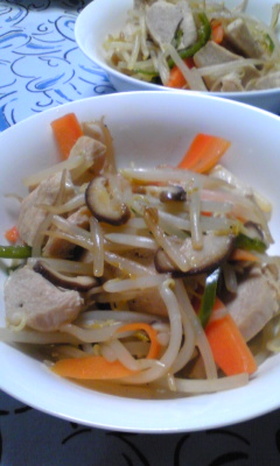 野菜を食べよう♪もやし炒め