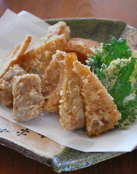 余った煮物で♪めちゃ旨!筍の天ぷら❤