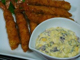 柴漬け&大葉であっさり和タルタルソース