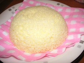 レンジで簡単!チーズ蒸しパンケーキ☆