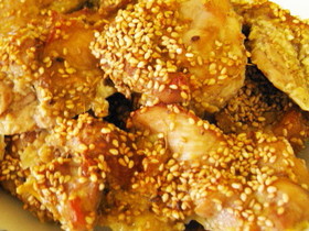 揚げない唐揚げ 鶏肉のごま焼き