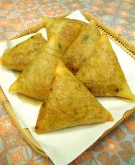 夏に!インド風カレー春巻☆サモサ☆