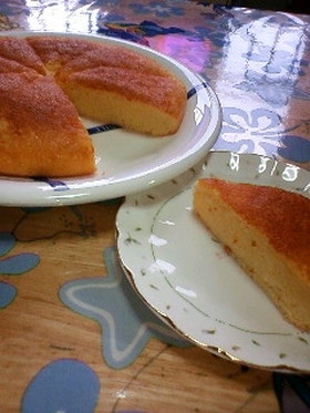 炊飯器deカスタードケーキ