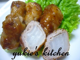 新玉ねぎまきの生姜焼き♪