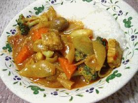 大きめ野菜のポークカレー
