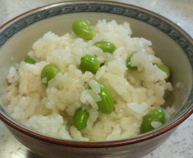 枝豆ご飯♪皮まで使っちゃって~^^