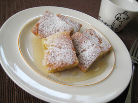 フライパンで簡単♪しっとりバナナケーキ