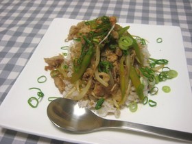 ボリューム満点☆しょうが焼きライス