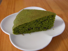 超簡単ホットケーキミックスで抹茶ケーキ