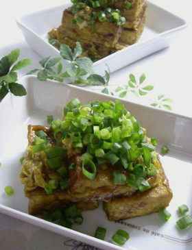 鉄板で作って!厚揚げのみそ卵とじ