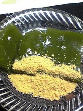 美味☆抹茶くずもち わらびもち風☆