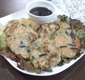 春の味☆わらびと海老の豆腐バーグ