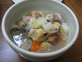 あさり入りミネストローネ