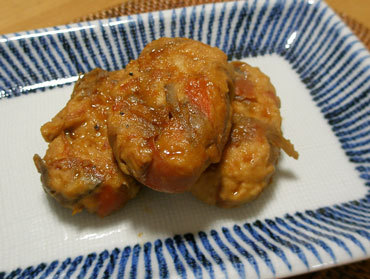 高野豆腐入り鶏肉バーグ　お弁当のおかずの画像
