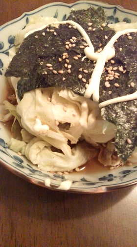 レンジでヘルシー♪キャベツ簡単つゆマヨ★