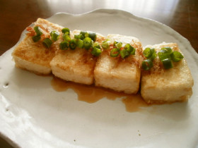 あと1品!さっぱり豆腐の揚げ+焼きポン♬