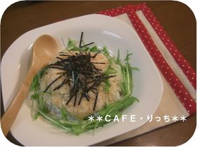 ねばねば♪簡単とろろ明太子丼