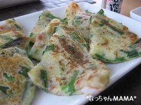 卵不使用!もっちり☆チヂミ。