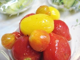 プチトマトの甘酢漬け