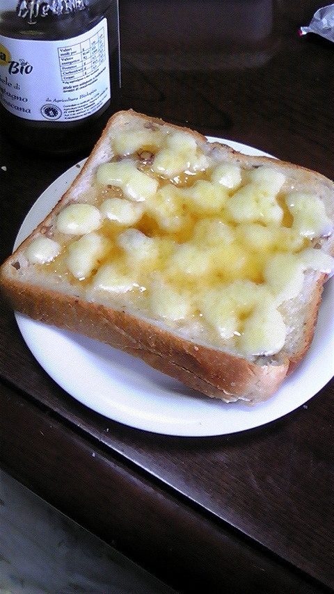 蜂蜜チーズトーストの画像