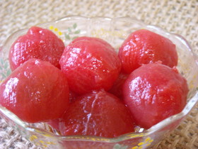 私の食べ方♡デザートっぽいプチトマト♡