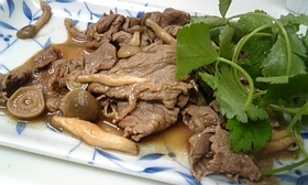 牛肉のバター醤油炒め