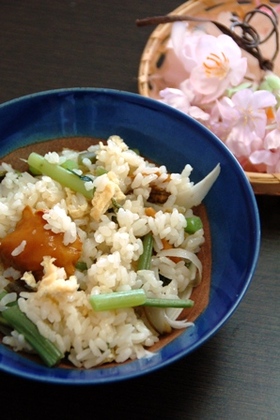 あっという間に☆山菜きのこの炊き込みご飯