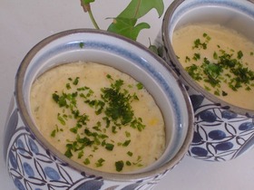 レンジで3分 竹の子の豆乳茶碗蒸し