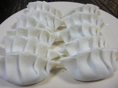 ヒダの作れる柔らか米粉の餃子の皮の写真