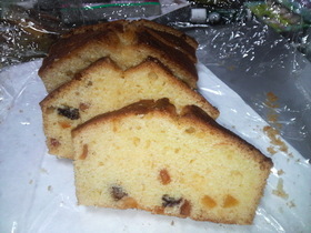 フルーツパウンドケーキ