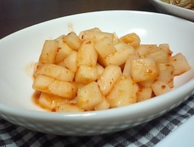 即席大根でキムチ♪