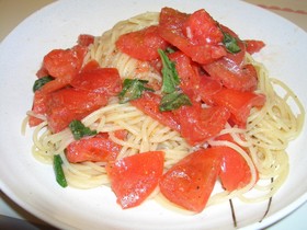 トマトの冷製パスタ☆