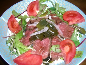フライパンで牛たたき
