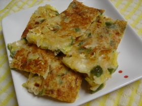 たっぷりキャベツのチーズお好み焼き