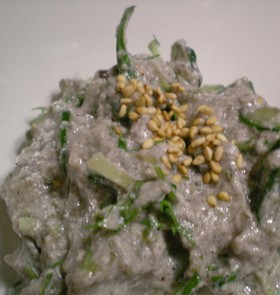万能ねぎ味噌で♪ごま豆腐の白和え♪