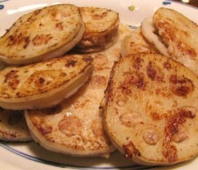 揚げるより簡単、香ばしい!蓮根はさみ焼き