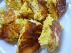あまった味噌汁を使ったホットケーキ