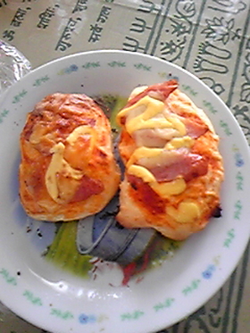 すぐできる!ピザ風パン