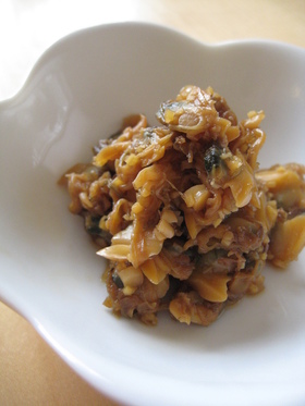 シャキシャキしょうがのあさり煮