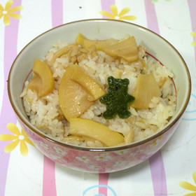 簡単★たけのこと油揚げの混ぜご飯★