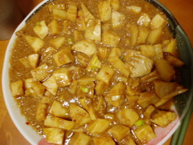 ヘルシー!ノンオイル!麻婆たけのこ!