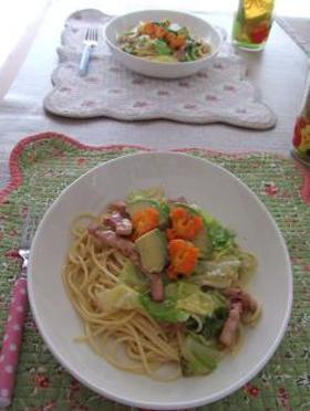 春キャベツのクリームパスタ