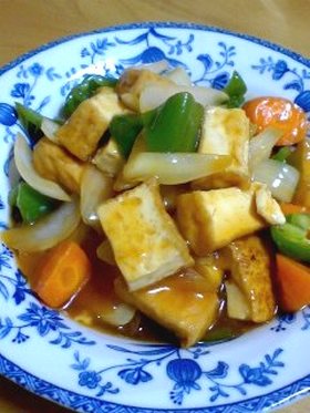 肉なしでもボリューム満点 厚揚げ☆酢豚