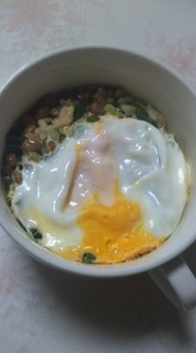 ネギ味噌納豆の玉子丼☆