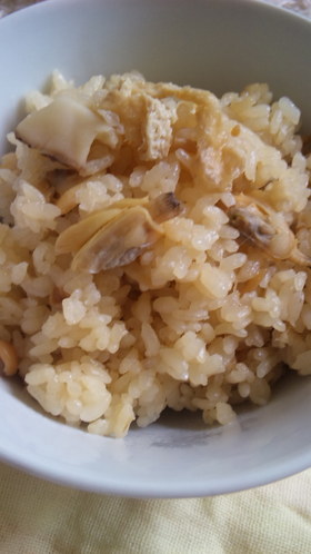 あさりの簡単炊き込みご飯