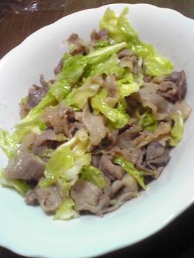 春キャベツの豚肉みそ炒め和え