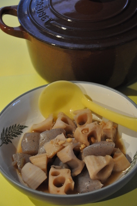 れん・こん・にゃく・みその煮物